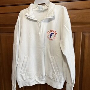 Champion Florida Gators NCAA Men's Powerblend 1/4 Zip Pullover Jacket SZ XL